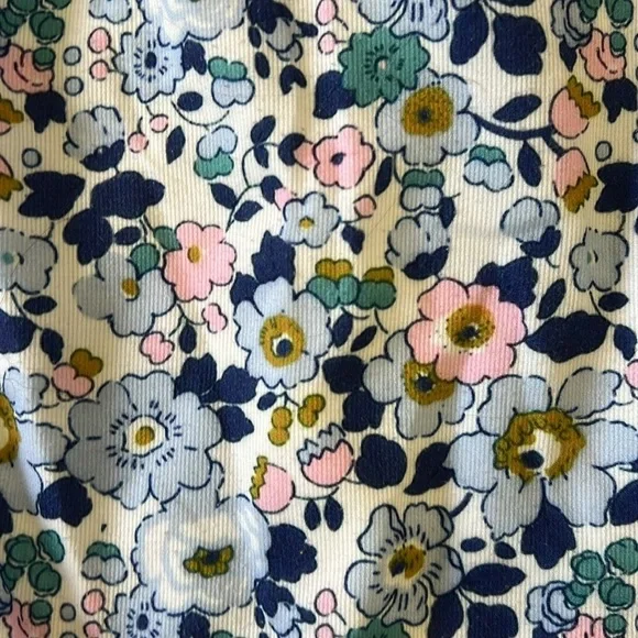 Smockingbird floral corduroy Ruffle dress - Picture 2 of 6